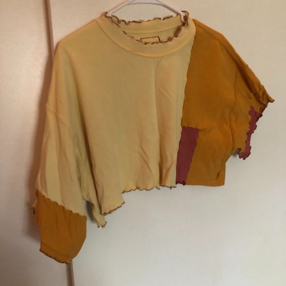 3/$40 👚 Handmade asymmetrical crop top! - Picture 4 of 6